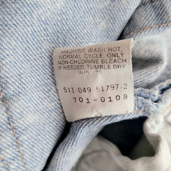 Vintage Y2K Levi's 511 Acid Wash Jeans Size 30 x 28 - Picture 11 of 11